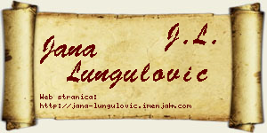 Jana Lungulović vizit kartica